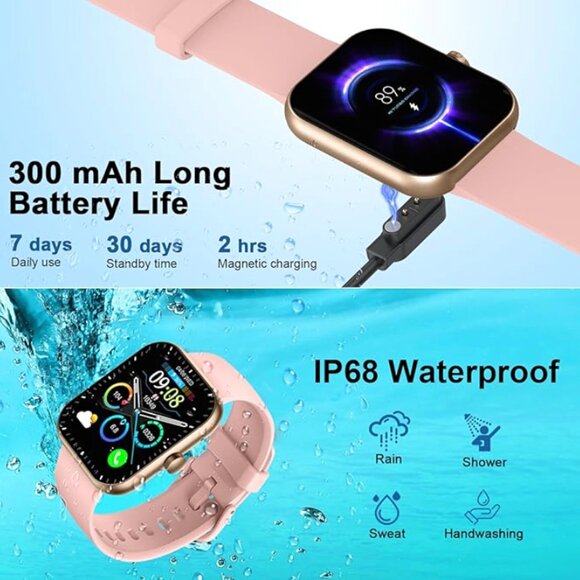 Motast Smart Watch 1.96” HD Touch Screen P99 Sports Fitness Tracker Android iOS - Picture 7 of 11